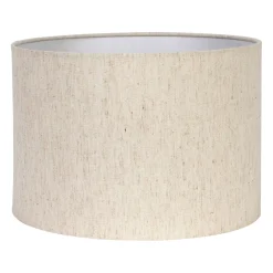 Abat jour en coton grège d30cm - Tambour