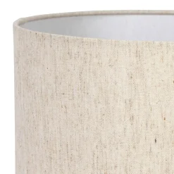 Abat jour en coton grège d30cm - Tambour