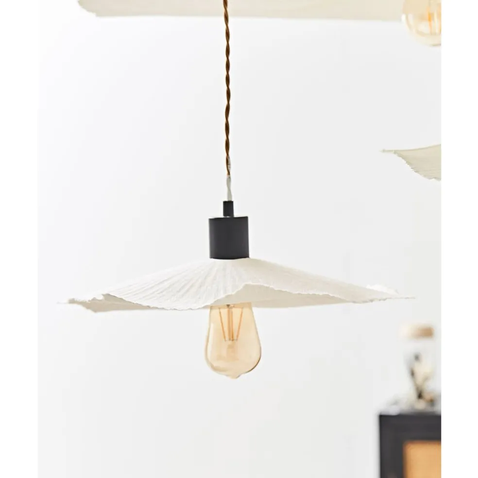 Abat-jour blanc beige d44cm - Louise