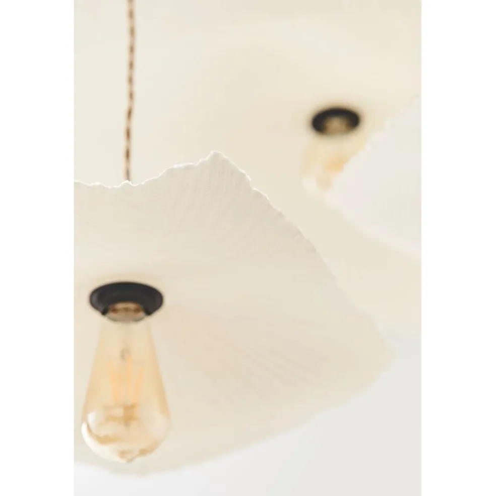 Abat-jour blanc beige d44cm - Louise