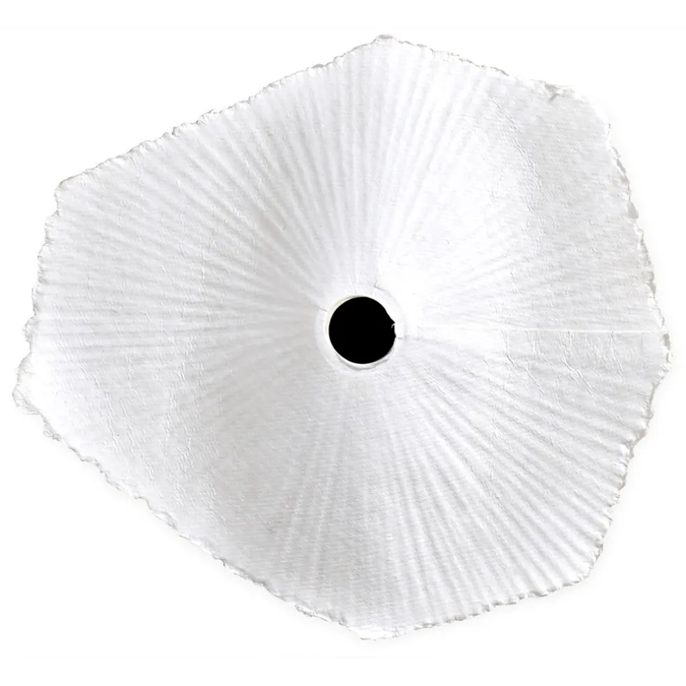 Abat-jour blanc beige d44cm - Louise