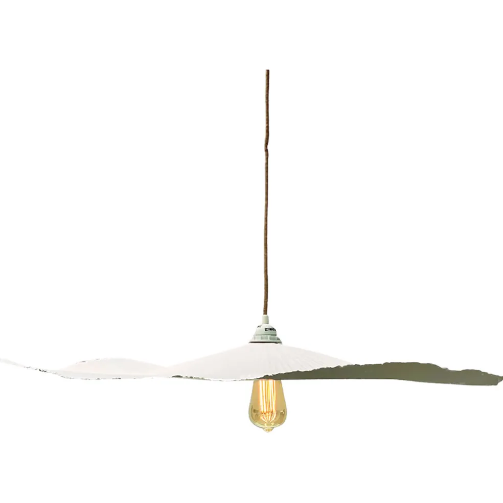 Abat-jour blanc beige d78cm - Louise