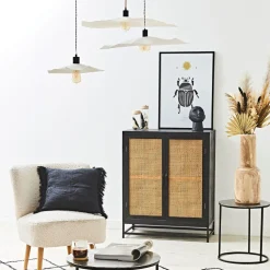 Abat-jour blanc beige d60cm - Louise