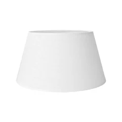 Abat-jour blanc en lin D20cm