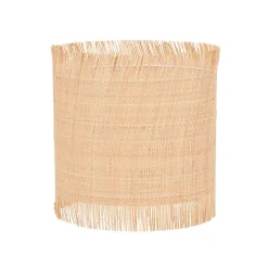 Abat-jour cylindre en raphia naturel d20cm