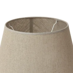 Abat-jour jute en lin D34cm