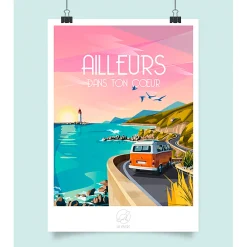 Affiche ailleurs 42x59.4cm