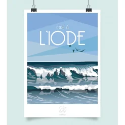 Affiche ode à l'iode 42x59.4cm