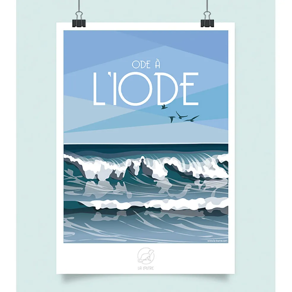 Affiche ode à l'iode 42x59.4cm
