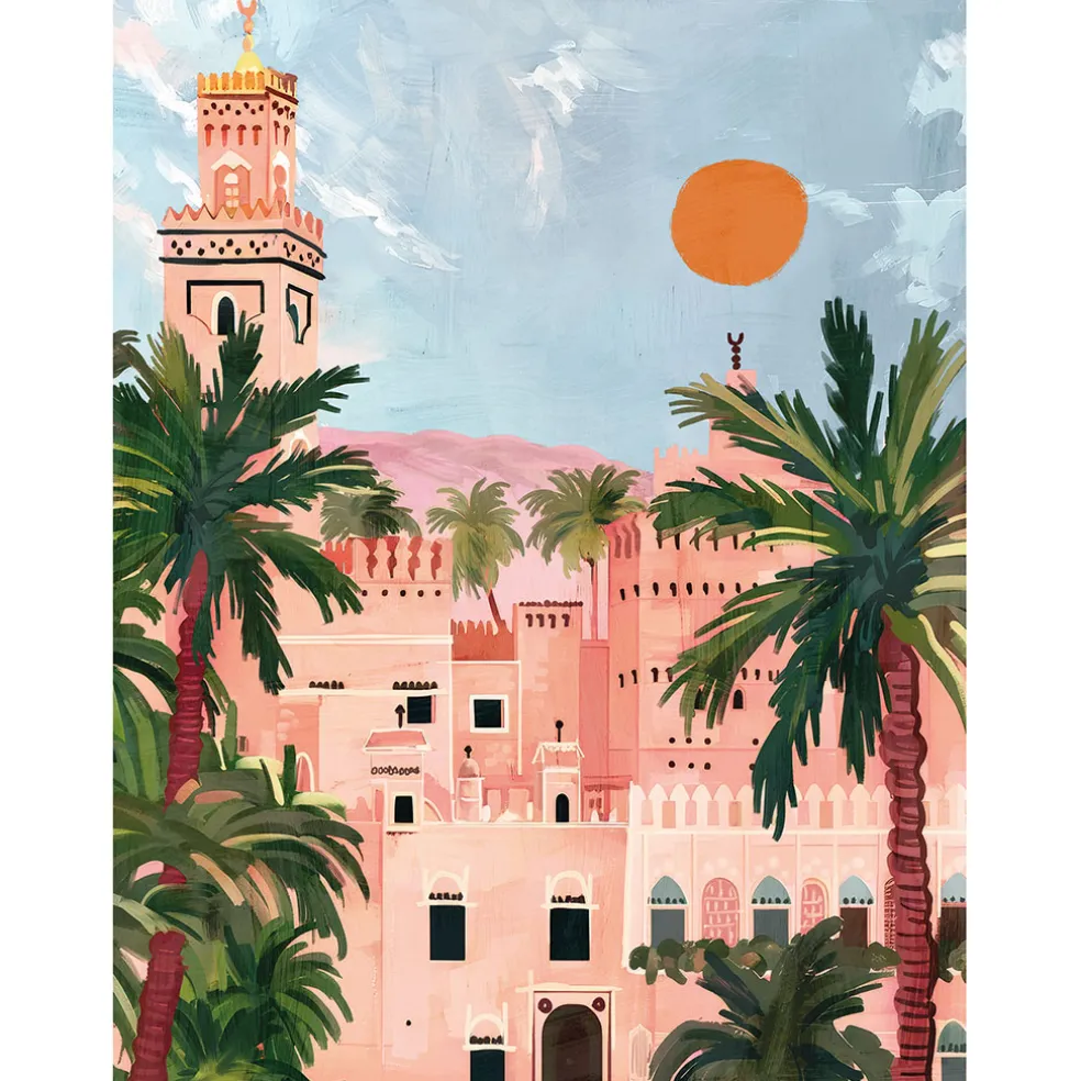 Affiche village 30x40cm