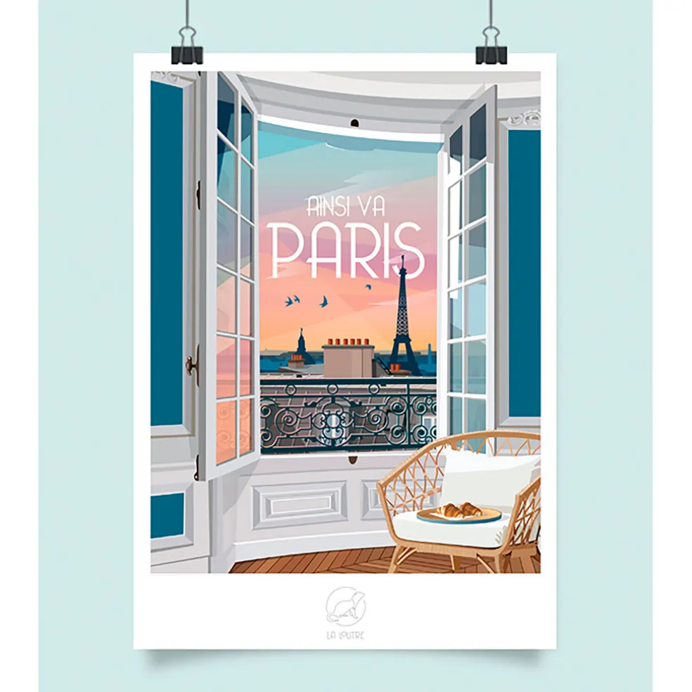 Affiche ville Paris 42x59.4cm