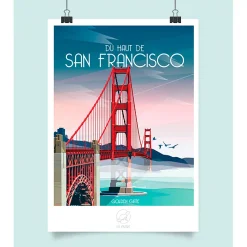 Affiche ville San Francisco 42x59.4cm