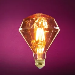 Ampoule fil ambree diamant