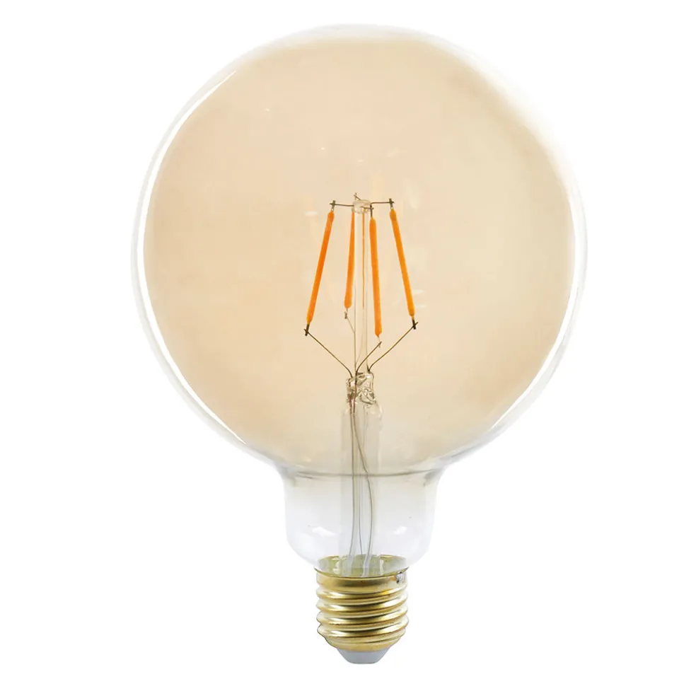 Ampoule fil spherique ambree
