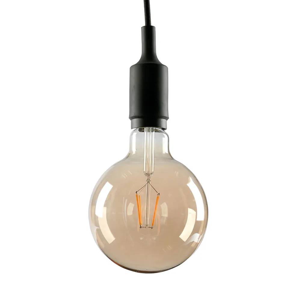 Ampoule fil spherique ambree