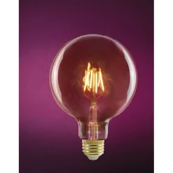 Ampoule fil spherique ambree