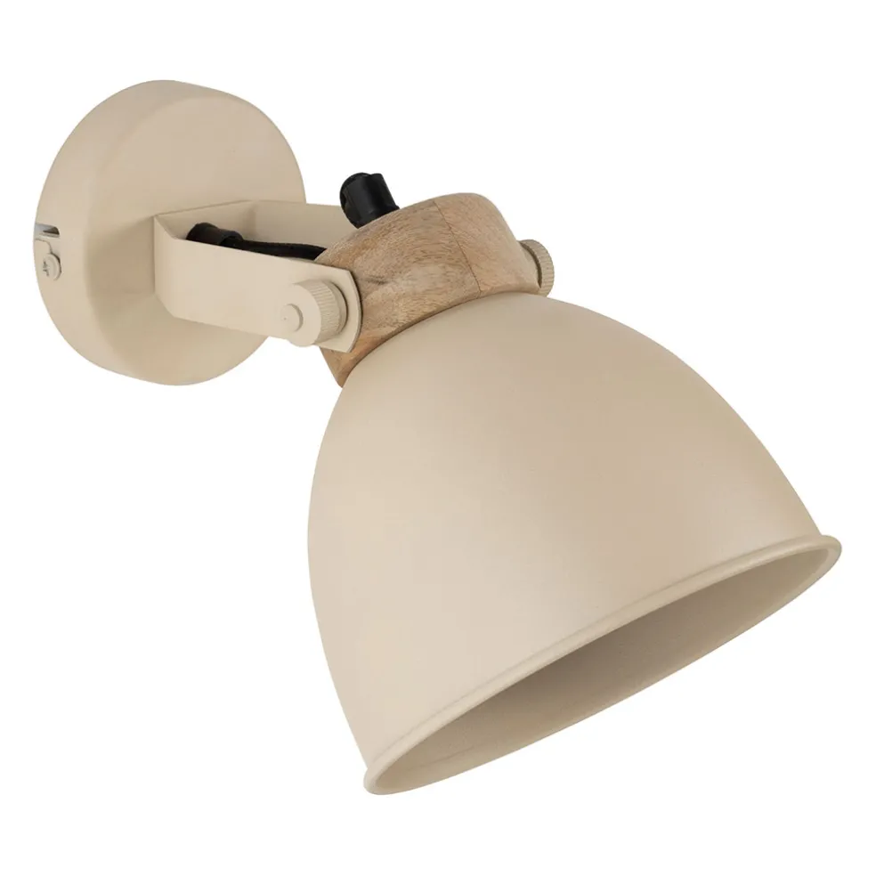 Applique en fer et manguier sable h27cm - Lowri