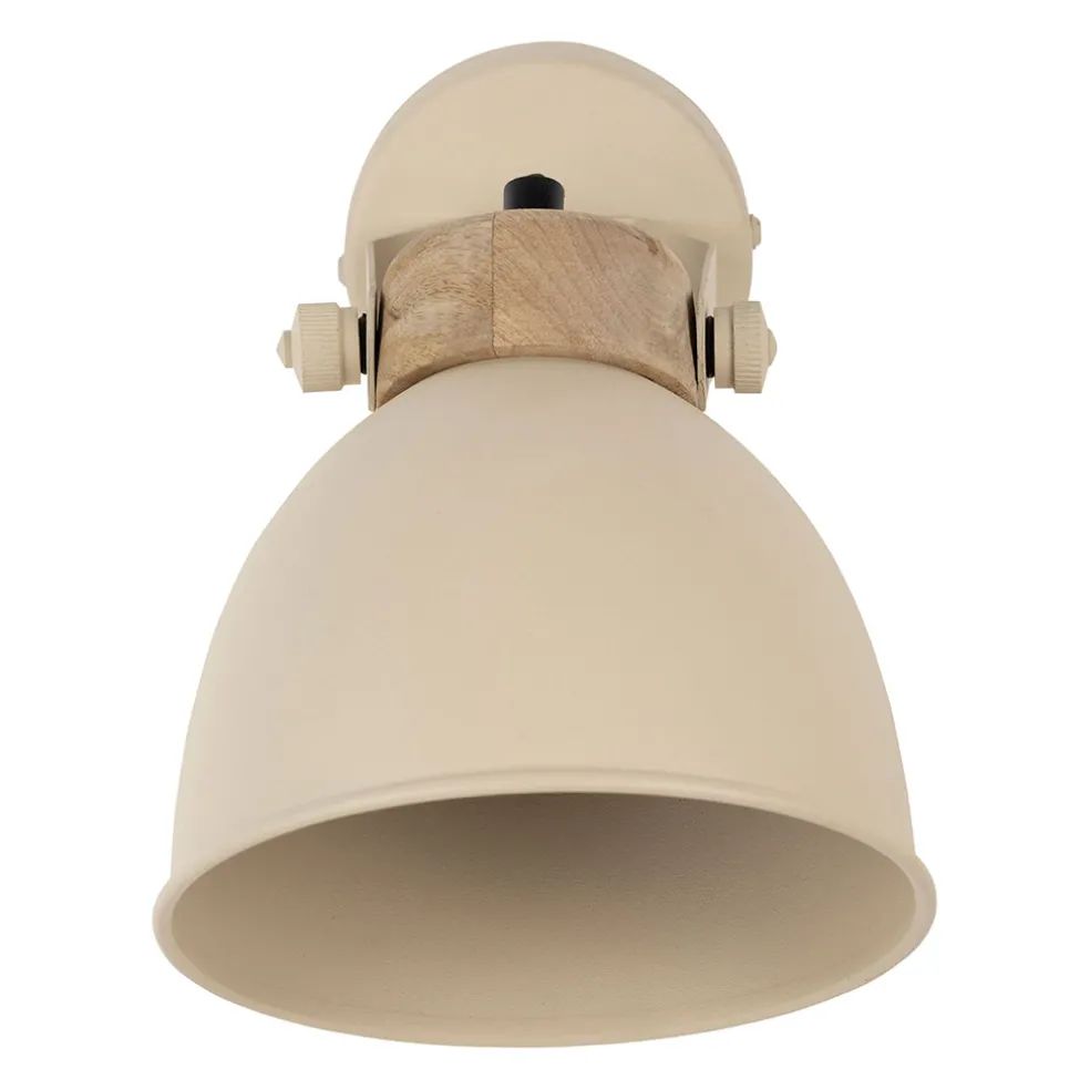 Applique en fer et manguier sable h27cm - Lowri