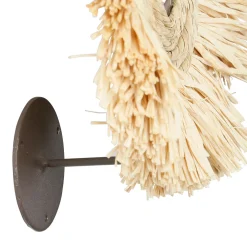 Applique non electrique en raphia d25cm naturel - cuzco
