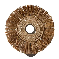 Applique non electrique en raphia d25cm naturel foncé - cuzco