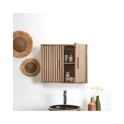 Armoire murale 2 portes en bois 60xh50cm - Kara