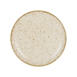 Assiette à dessert beige d20.5cm en faience - lisere