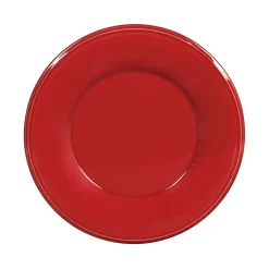 Assiette à dessert en faïence rouge d23.5cm - constance
