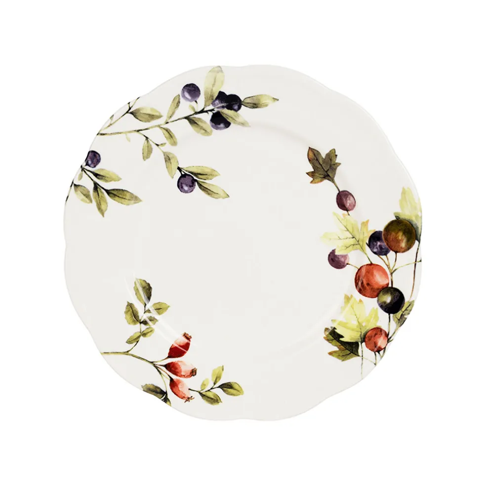 Assiette à dessert en faïence blanche d20.3cm - Meredith