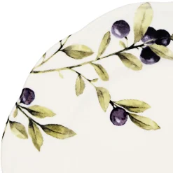 Assiette à dessert en faïence blanche d20.3cm - Meredith