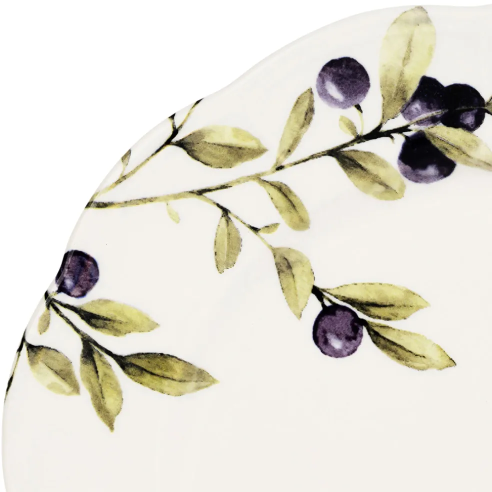 Assiette à dessert en faïence blanche d20.3cm - Meredith