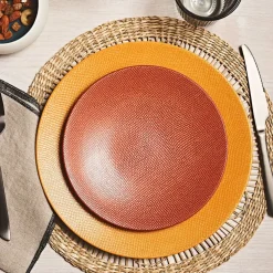 Assiette à dessert en gres terracotta d21cm - vesuvio