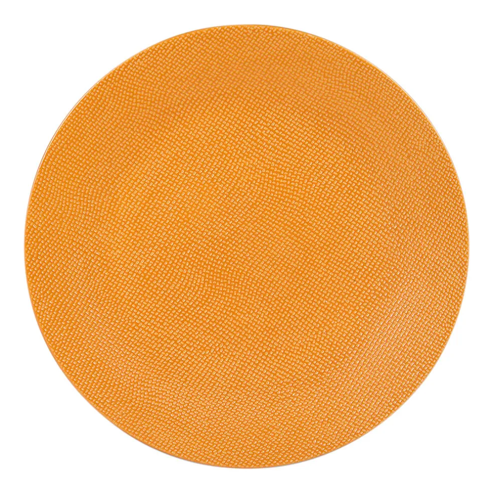 Assiette à dessert en gres safran d21cm - vesuvio