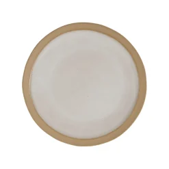 Assiette à dessert en grès blanc d21.5cm - Jade