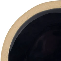 Assiette à dessert en grès bleu marine d21.5cm - Jade