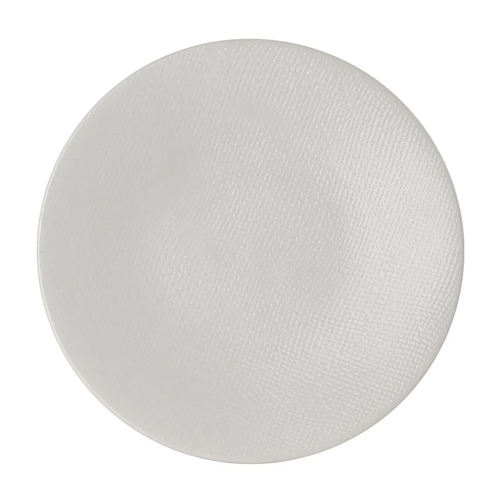 Assiette à dessert en grès crème d20.5cm - Vesuvio