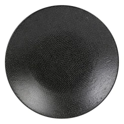Assiette à dessert en grès noir d20.5cm - Vesuvio