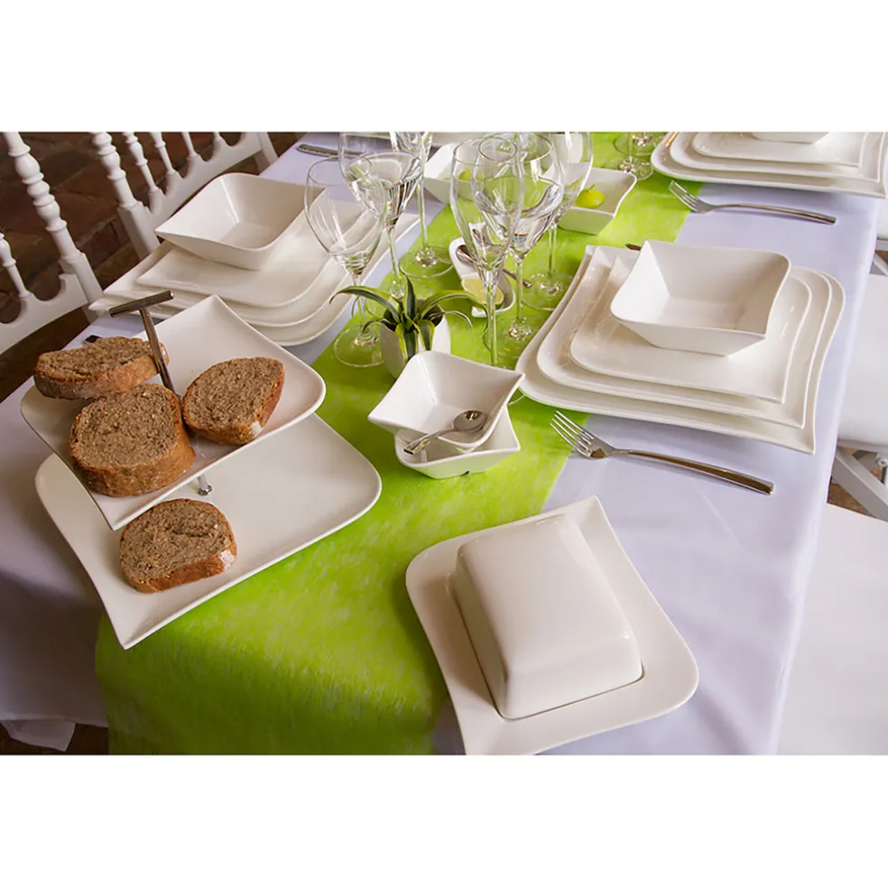 Assiette à dessert en porcelaine blanc d20.4cm - melody