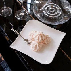 Assiette à dessert en porcelaine blanc d20.4cm - melody