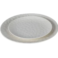 Assiette à dessert en porcelaine blanc d20cm - oasis