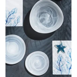 Assiette à dessert en verreblanc d20.5cm - arales