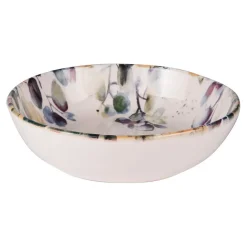 Assiette à pates en faïence blanc d22cm - Garden