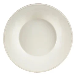 Assiette à pâtes en faïence ivoire d27cm - constance