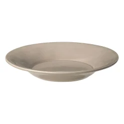 Assiette à pâtes en faïence mastic d27cm - constance