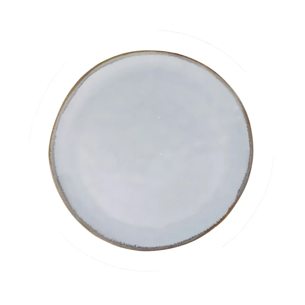 Assiette a dessert en grès nacré d20cm - Nori