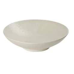 Assiette calotte en grès crème d19cm - vesuvio
