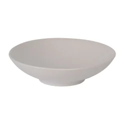 Assiette calotte en grès crème d19cm - vesuvio