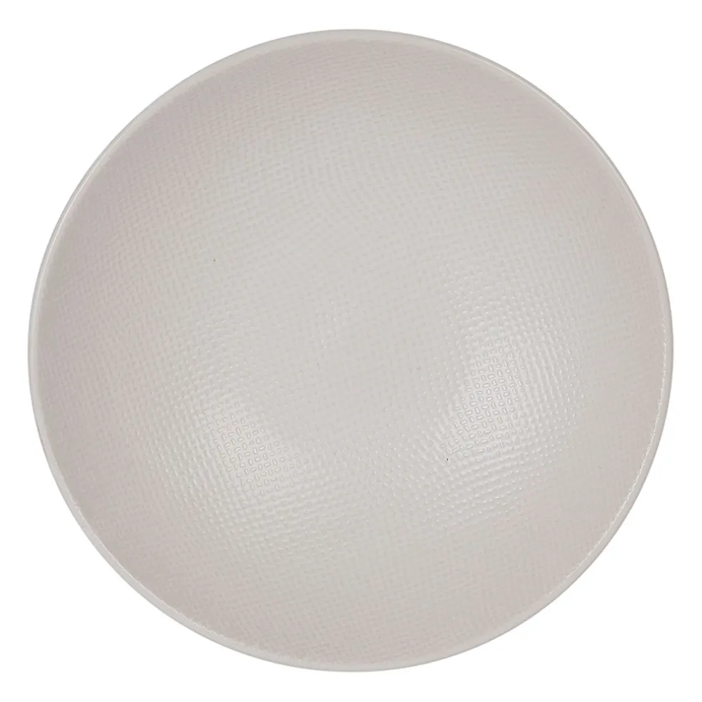 Assiette calotte en grès crème d19cm - vesuvio