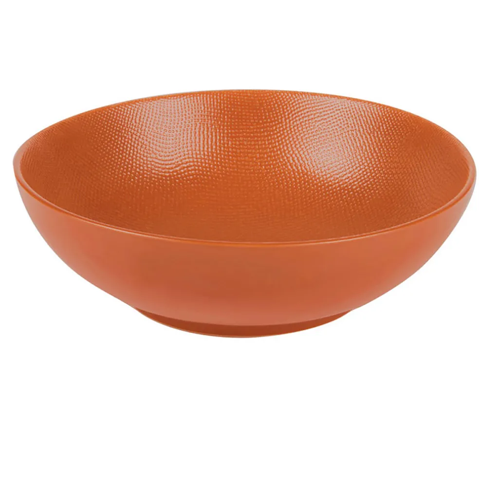Assiette calotte en gres terracotta d19cm - vesuvio