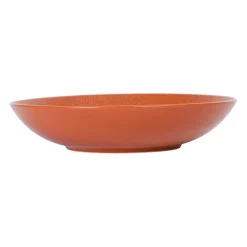 Assiette calotte en gres terracotta d25cm - vesuvio
