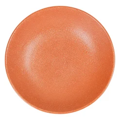 Assiette calotte en gres terracotta d25cm - vesuvio